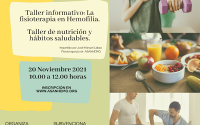 Talleres informativos: «La Fisioterapia en Hemofilia» y «Taller de Nutrición y Hábitos Saludables»