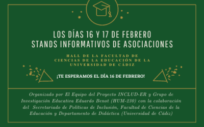 Stand informativo en la Universidad de Cádiz