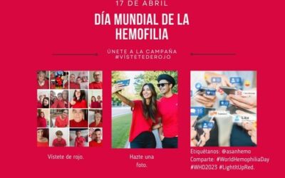 Vístete de Rojo por el Día Mundial de la Hemofilia 2023